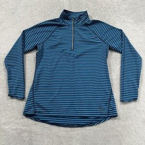 L.L. Bean Blue Striped Women's Sweatshirt